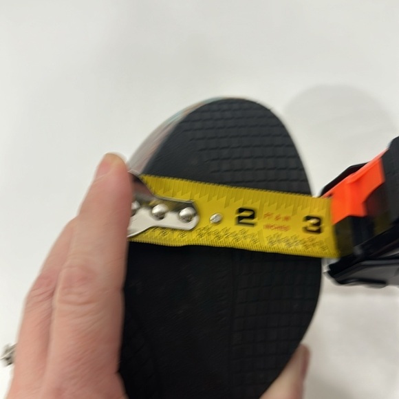 Stuart Weitzman Strappy wedge sandals orange and blue size 38 - Picture 10 of 13